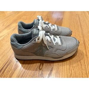 Saucony Jazz Original Vintage Gray Suede Leather Casual Sneakers Women's
